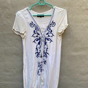 Lulu's Embroidered Shift Dress